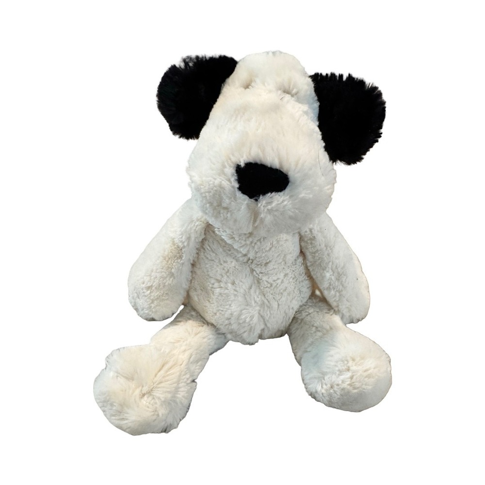 Manhattan‎ Toy Company Dog Plush Stuffed Animal White Black Payton Puppy 11" Toy